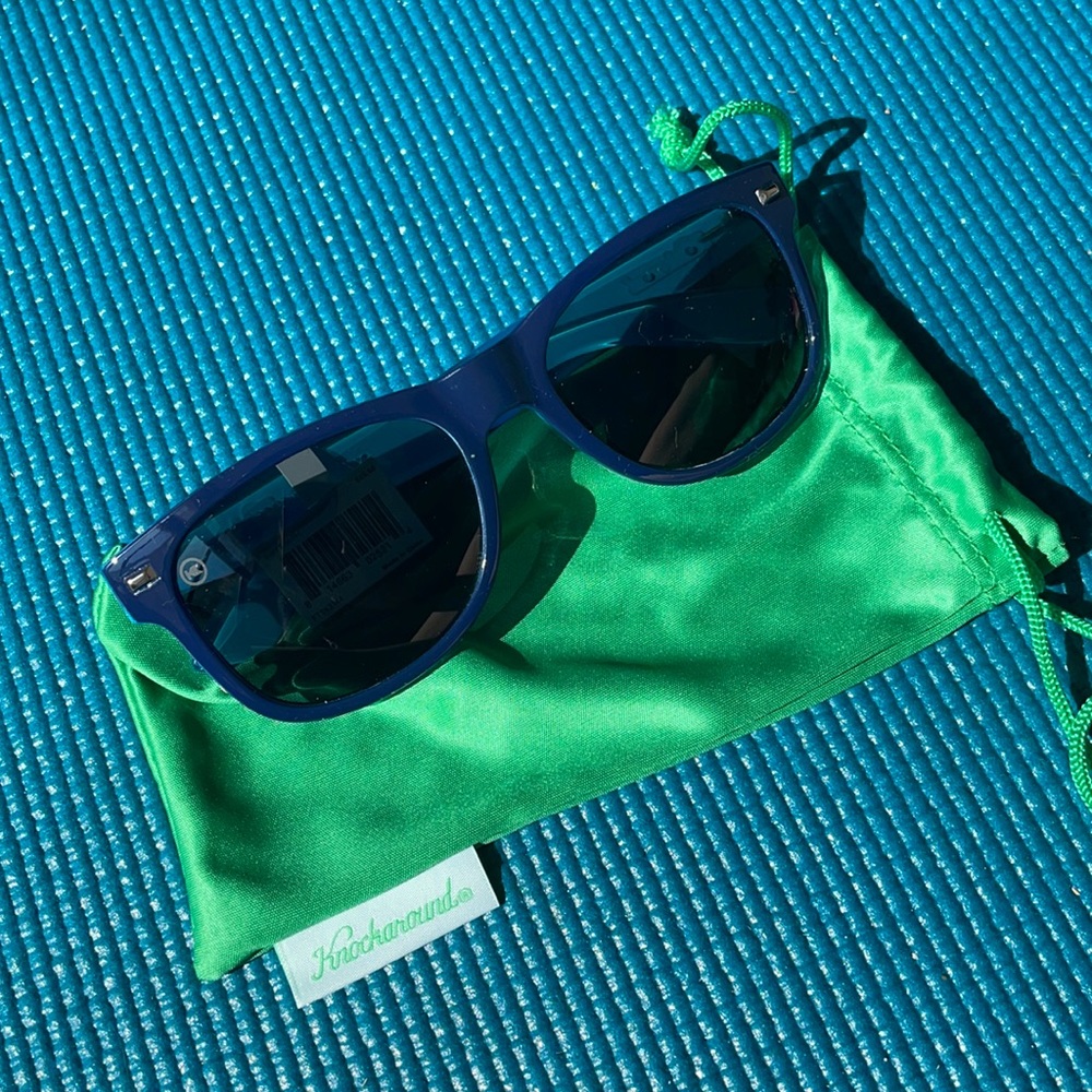 NWT Knockaround Fort Knocks navy blue sunglasses unisex